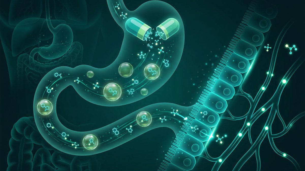 Drug absorption in digestive system — bioavailability enhancement